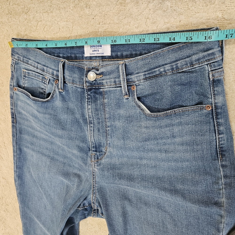 Levis Denizen Jeans Women Size 14M W32 L30 High Rise Straight Blue Denim - Picture 6 of 14